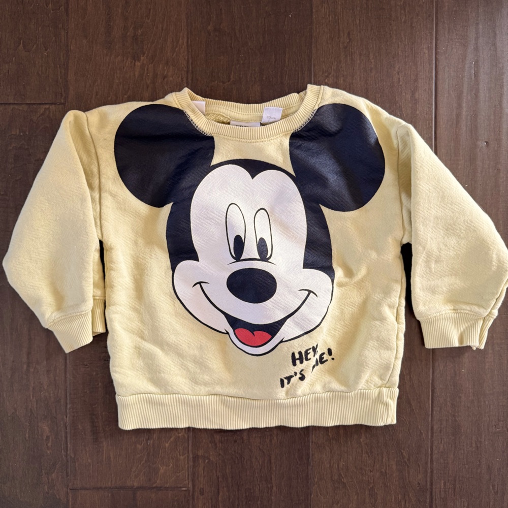 Zara Mickey sweatshirt 12-18 GUC